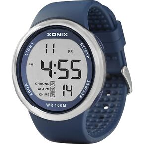 TOMORO Vogue Simple Men's Unisex 100M Waterproof Large Digits Digital Casual Women Big Boys Outdoor Stopwatch Countdown Chronograph Luminous Sport Dive Watch (Push-Button Underwater) in Saudi Arabia