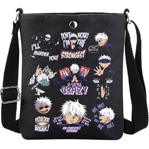 CMNIM JJK Anime Crossbody Bag JJK Anime Inspired Gifts for Anime Lover Crossbody Purse Manga Fans Gifts Anime Merchandise in Saudi Arabia