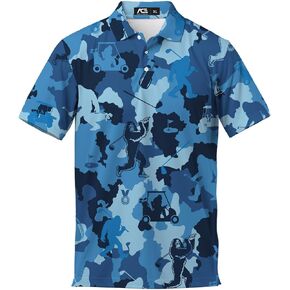 Funny Golf Polo Shirts for Men Tropical Golf Polos Mens Polo Shirts Short Sleeve Button Up Shirt Men PO3 in Saudi Arabia