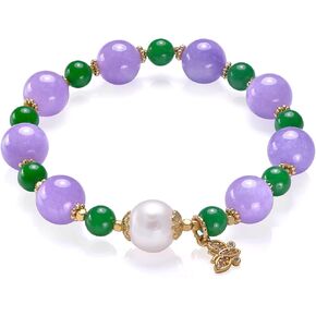 Elastic Stretch Bracelet for Women, Copper Gold Plated Tarnish Resistant Metal Spacer Beads, Adjustable Fit for Most Wrist Sizes in Kuwait
