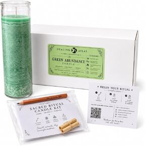 Black Protection Manifestation Candle Kit – 8" Ritual Prayer Candle with Intention Scrolls, Pencil & QR Guide for Protection, Energy Cleansing & Spiritual Defense in Saudi Arabia