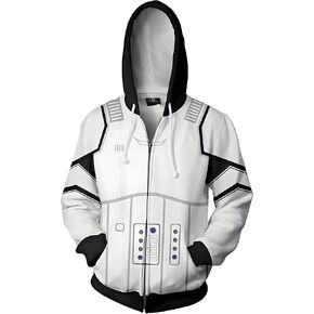 Stormtrooper Costume Hoodie TK Trooper Cosplay Jacket Coat Darth Vader Adult Men Women Halloween Suit Sweatshirt in Saudi Arabia
