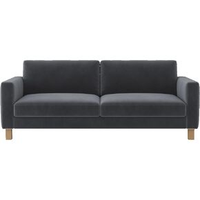 Velvet Sofa Cover Replacement Compatible with Karlstad 3-Seat Sofa, Custom Made Slipcover for 3 Seater Couch, Washable Furniture Protector, Sofa Not Included,Blue in Saudi Arabia