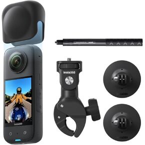 Insta360 X3 Battery Kit - 360 Action Camera with 5.7K 360 Active HDR Video, 4K Single-Lens Camera, Waterproof, FlowState Stabilization, 2.29" Touchscreen, AI Editing, for Motorcycle, Wintersports in Saudi Arabia