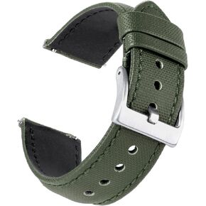 JUNGHELE Nylon watch band for men and women,Quick release Nylon watch strap with Silver Buckle,18mm/20mm/22mm watch band WBG0082 in Saudi Arabia