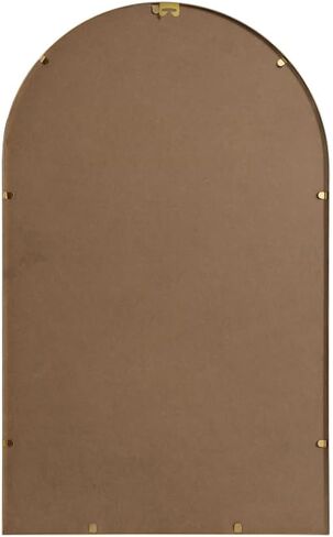 Elegant Decor Ayra 22x36 Arch Modern MDF Wood/Iron Mirror in Brass in Saudi Arabia
