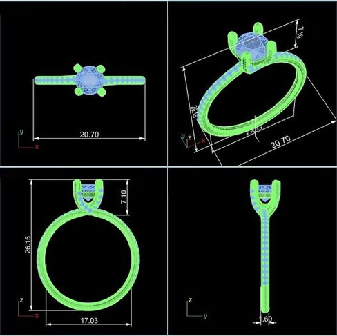 950 Platinum 0.80 Carat Lab Grown Diamond Solitaire Accents Engagement Rings For Women in Saudi Arabia