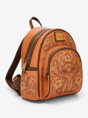 Loungefly Disney Lilo & Stitch Tonal Stitch Carving Mini Backpack - BoxLunch Exclusive BROWN NONE in Kuwait