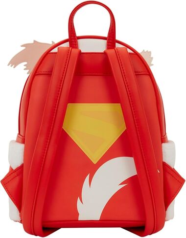 Loungefly Warner Bros.: DC Supergirl - Krypto - حقيبة ظهر صغيرة مطرزة للوجه مع حقيبة عملات معدنية - رائعة للأطفال والكبار - حقائب قابلة للجمع in Kuwait