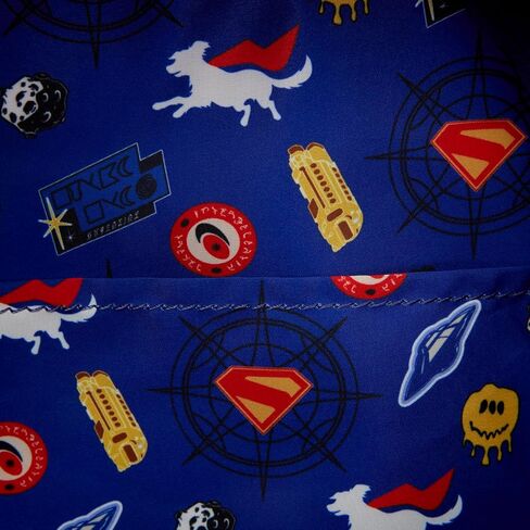 Loungefly Warner Bros.: DC Supergirl - Krypto - حقيبة ظهر صغيرة مطرزة للوجه مع حقيبة عملات معدنية - رائعة للأطفال والكبار - حقائب قابلة للجمع in Kuwait