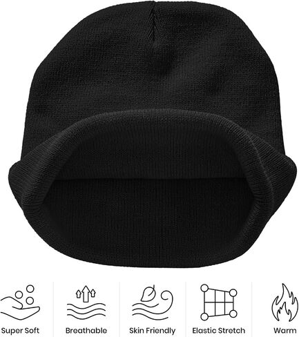 Canada Canadian Flag Beanie Hat for Men Women Winter Warm Beanie Hats Stretch Skull Knit Hat Cap Black in Saudi Arabia