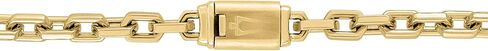 Bulova Men's Icons Jewelry Polished Gold-Tone Stainless Steel Bracelet Hexagon Cable Bracelet Length 8.5" Style: BVB1129-GSTNA in Saudi Arabia