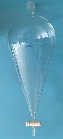 3000ml Glass Conical Separatory Funnel with PTFE Stopcork in Kuwait