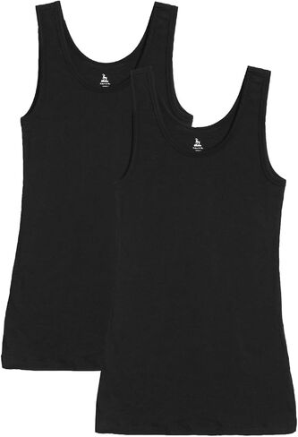 Women's Slim Fit Scoop Neck Tank Top Cotton Modal Stretch Sleeveless Camisole Shirt Summer Top in Saudi Arabia