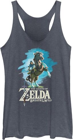 Women's Nintendo Legend of Zelda Breath of the Wild Link Epona Racerback Tank Top in Kuwait