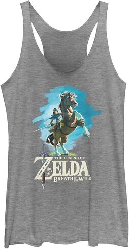Women's Nintendo Legend of Zelda Breath of the Wild Link Epona Racerback Tank Top in Kuwait