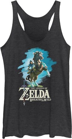 Women's Nintendo Legend of Zelda Breath of the Wild Link Epona Racerback Tank Top in Kuwait