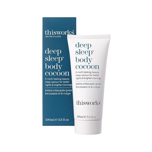 THISWORKS Deep Sleep Body Cocoon – Hydrating Body Lotion with Lavender, Chamomile & Vetivert – Soothing Nighttime Moisturizer for Dry Skin, Promotes Relaxation & Better Sleep – 100ml​ in Saudi Arabia
