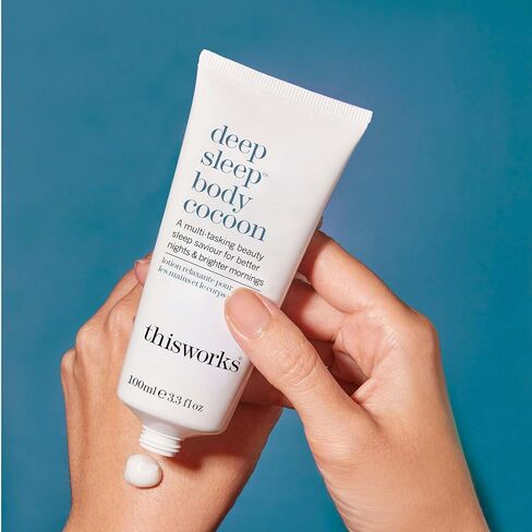 THISWORKS Deep Sleep Body Cocoon – Hydrating Body Lotion with Lavender, Chamomile & Vetivert – Soothing Nighttime Moisturizer for Dry Skin, Promotes Relaxation & Better Sleep – 100ml​ in Saudi Arabia