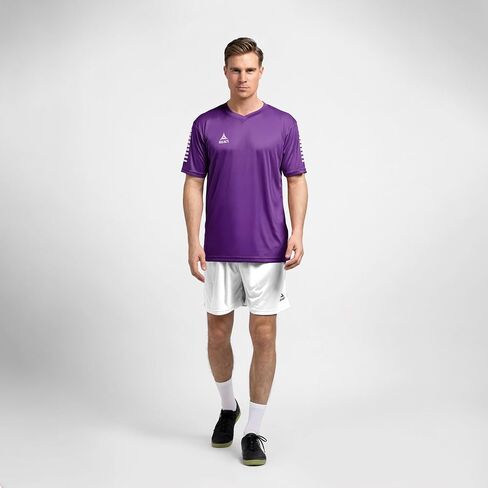 SELECT Pisa Short Sleeve Athletic Training Jersey, Purple, Youth XXS in Kuwait