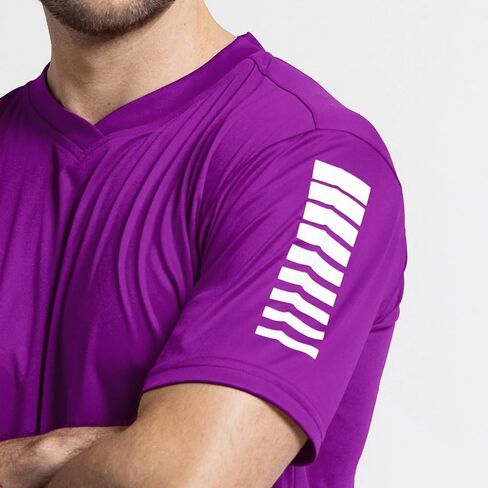 SELECT Pisa Short Sleeve Athletic Training Jersey, Purple, Youth XXS in Kuwait