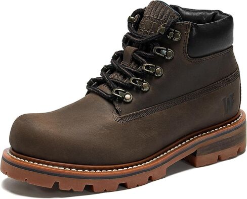 Mens Goodyear Zip Chukka Boots Crazy Horse Leather Casual Work Boots for Men in Saudi Arabia