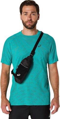 ASICS Unisex CROSSBODY POUCH Running Accessories, OS, PERFORMANCE BLACK in Kuwait