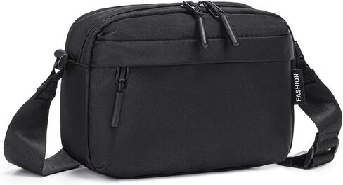 Cross Body Purse, Small Crossbody Bag for Women Men Adjustable Strap Multi-Pockets Two Way Zipper Water Repellent Lightweight in Saudi Arabia