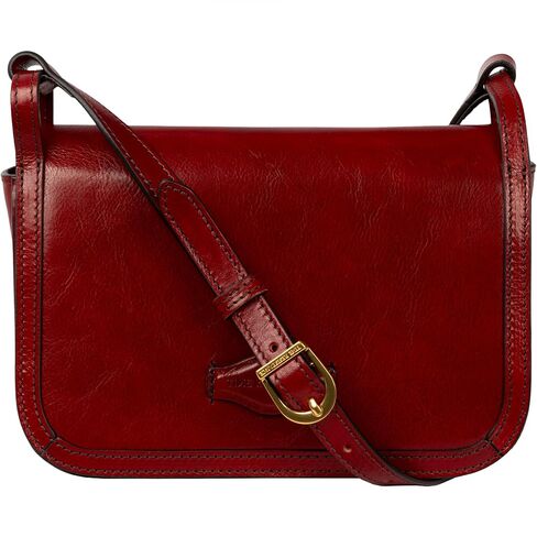 Time Resistance Leather Crossbody Bag – Messenger Bag with Magnetic Closure - Leather Handbag Purse for Women in Saudi Arabia