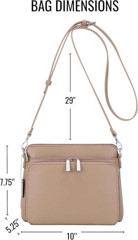 JESSIE&JAMES/RUGER Athena Everyday Carry Crossbody Bag for Women, Vegan Leather CCW Purse with Adjustable Strap for Women in Saudi Arabia