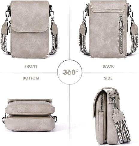 Vintage Women'S Chest Bag Diagonal Shoulder Bag Solid Color Detachable Shoulder Strap Suitable for Daily Use Or As a Gift in Kuwait