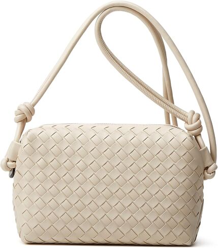 Handwoven Crossbody Purse for Women Genuine Leather Woven Shoulder Bag Boho Style for Travel and Casual Outings in Saudi Arabia