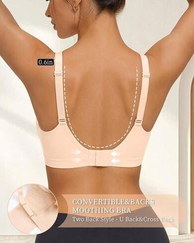 Jelly Bras for Women No Underwire - Seamless Wireless Everyday Bra with Lifting Jelly Strip Support, Sleep Bra in Kuwait
