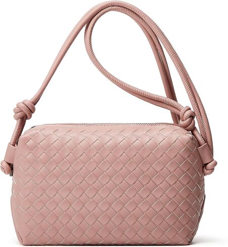 Handwoven Crossbody Purse for Women Genuine Leather Woven Shoulder Bag Boho Style for Travel and Casual Outings in Saudi Arabia
