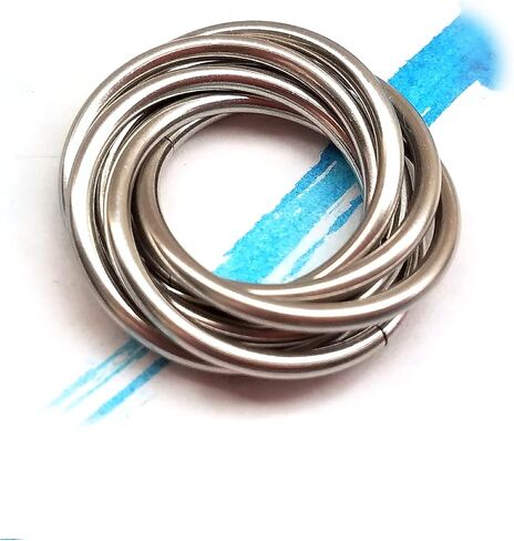 Fidget Spin Ring: Möbii Wearable, Stainless Steel Ring: Loose Rings Möbius Moving Rolling Fidget Design in Saudi Arabia