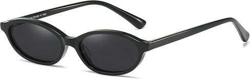 HASFOX Acetate Polarized Sunglasses for Women: Chic Vintage 90s Oval Cat Eye Sunnies, Small/Medium Face H6503 in Saudi Arabia