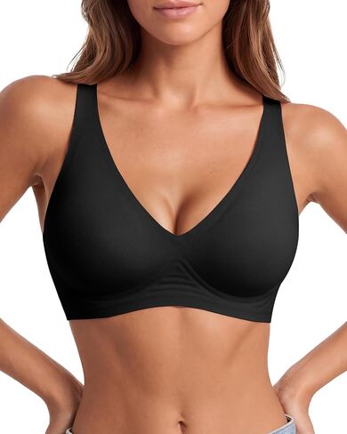 Jelly Bras for Women No Underwire - Seamless Wireless Everyday Bra with Lifting Jelly Strip Support, Sleep Bra in Kuwait