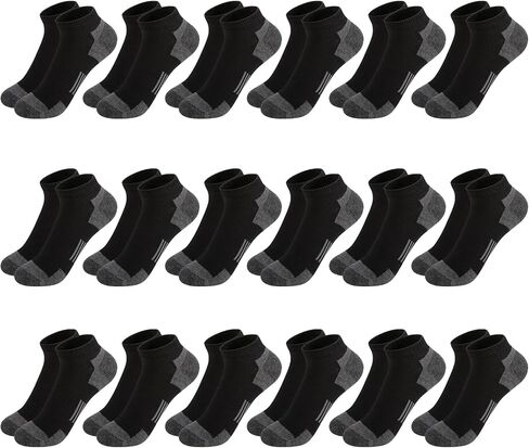 18 Pairs Little Boys Girls Ankle Socks - Ages 7-10/10-13, Breathable Athletic Kid for School, Bulk Pack in Saudi Arabia