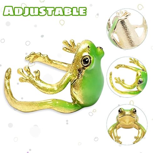 8Pcs Frog Rings for Women, Frog Gifts, Frog Jewelry with Unique Design Suitable for Decorative Matching and Collection in Saudi Arabia