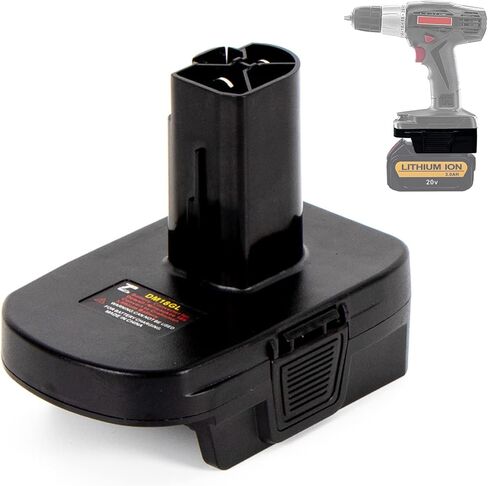 محول بطارية ZDTZAN MIL18DL من Heating Master لبطارية ميلووكي M18 18 فولت إلى بطارية ليثيوم أيون ديوالت 20 فولت، تحويل بطارية ميلووكي M18 إلى استخدام أداة ديوالت 20 فولت in Kuwait