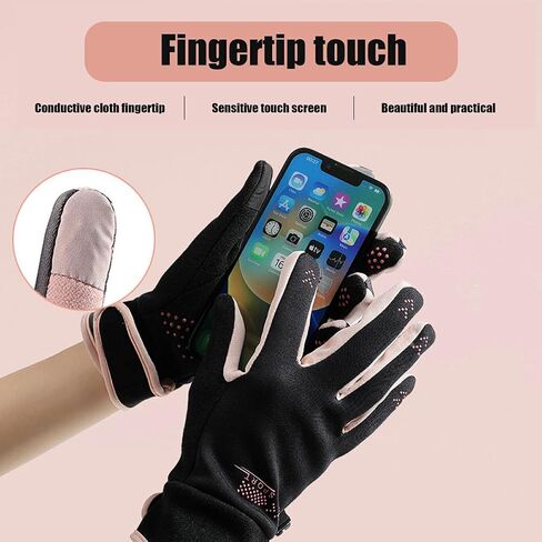 Winter Gloves Women Touchscreen, Ski Glove Waterproof Touch Screen Gloves, Womens Gloves with Touchscreen Fingers, Cold Weather Thermal Glove for Running, Cycling, Biking, Driving, Typing in Saudi Arabia