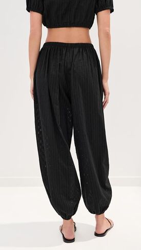 LE BOP Women's Andi Oversized Eyelet Balloon Pants in Kuwait