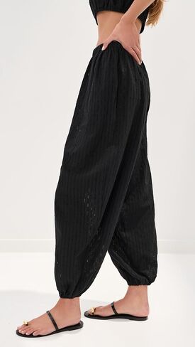 LE BOP Women's Andi Oversized Eyelet Balloon Pants in Kuwait