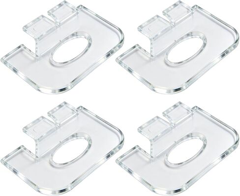 New Replacement Lift Handles for Cordless Blinds | Fix Broken Pulls for Graber & Bali Mini & Honeycomb Shades (Made After 2015) | 4Pcs, Clear, Fits 3/4" Pleat in Saudi Arabia