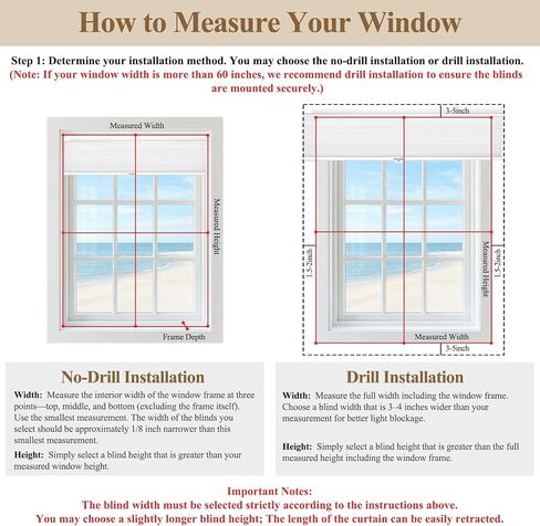 SERLMWNT No Drill Cordless Cellular Shades, Blackout Honeycomb Blinds, Thermal Insulated & Noise Reducing Window Coverings for Bedroom, Kitchen, Living Room.Blackout-White,46" W×48" H in Kuwait