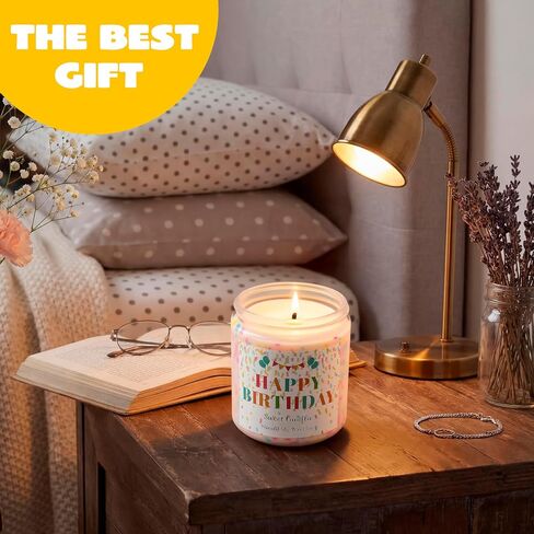 JOYIN Vanilla Buttercream Birthday Candle - Scented Happy Birthday Gifts for Women, Friends & Mom, Premium Soy Wax in Saudi Arabia