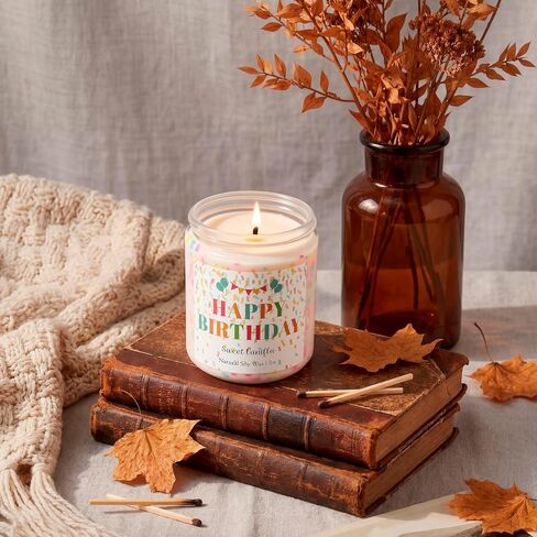 JOYIN Vanilla Buttercream Birthday Candle - Scented Happy Birthday Gifts for Women, Friends & Mom, Premium Soy Wax in Saudi Arabia