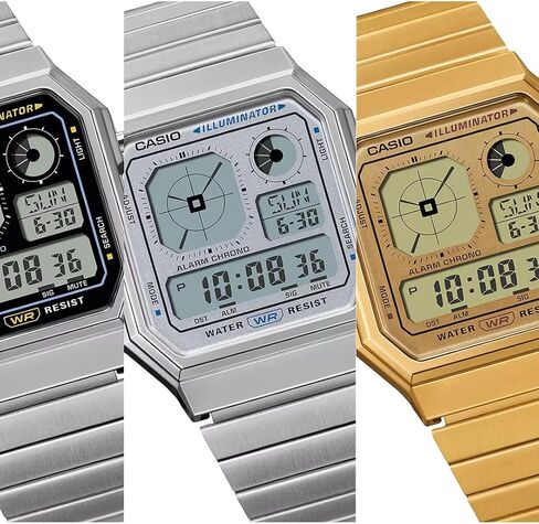 Casio Vintage Collection Digital Watch A130WE-7A Silver in Kuwait