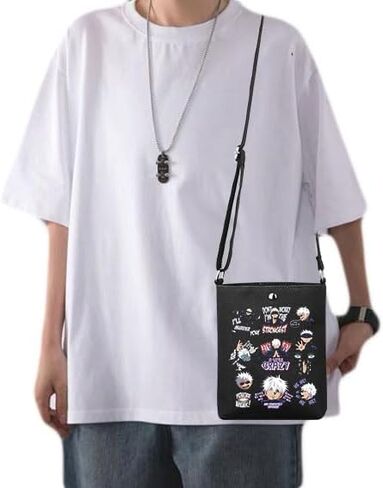 CMNIM JJK Anime Crossbody Bag JJK Anime Inspired Gifts for Anime Lover Crossbody Purse Manga Fans Gifts Anime Merchandise in Kuwait