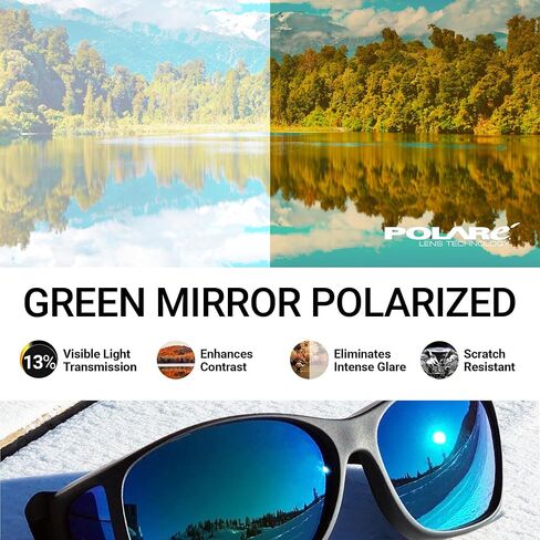 Cocoons Mini Slim (MS) Black Polarized Green Mirror in Saudi Arabia